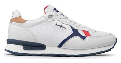 Pepe Jeans Britt Ανδρικά Sneakers Λευκά