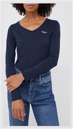 Pepe Jeans Corine Μακρυμάνικη Γυναικεία Μπλούζα Navy Μπλε