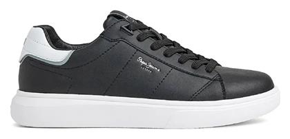 Pepe Jeans Eaton Basic Ανδρικά Sneakers Μαύρο / Λευκό