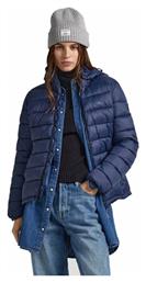 Pepe Jeans Maddie Κοντό Γυναικείο Puffer Μπουφάν Μπλε