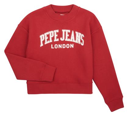 Pepe Jeans Παιδικό Φούτερ Cropped Μπορντό