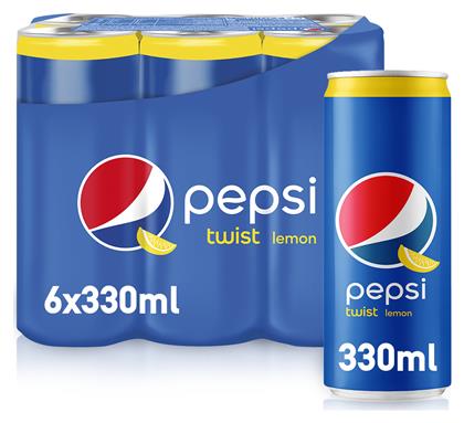 Pepsi Twist Κουτί Λεμονάδα Lemon με Ανθρακικό 6x330ml