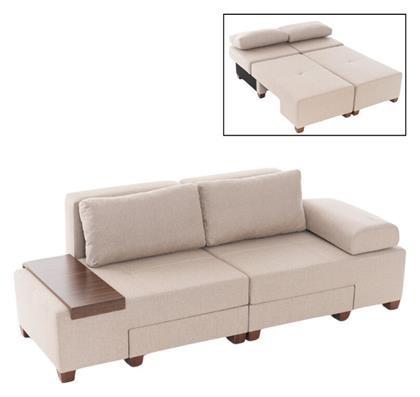 Perenna Τριθέσιος Καναπές Κρεβάτι Υφασμάτινος 233x93x83εκ.