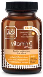 Pharmalead Vitamin C Time Release Βιταμίνη για Ενέργεια & Ανοσοποιητικό 1000mg 90 ταμπλέτες