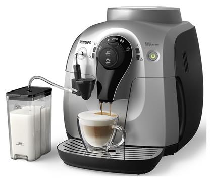 Philips HD8652/59 Αυτόματη Μηχανή Espresso 1400W Πίεσης 15bar για cappuccino με Μύλο Άλεσης Ασημί