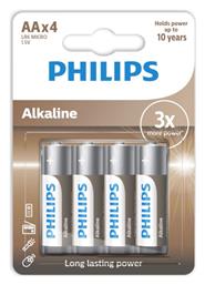 Philips Long Lasting Power AA 1.5V 4τμχ LR6A4B/10