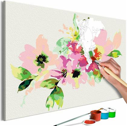 Πίνακας για να τον ζωγραφίζεις - Colourful Flowers 60x40 - Διαστάσεις (εκατ)Μήκος: 60 Ύψος: 40 από το Polihome