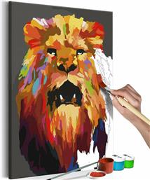 Πίνακας για να τον ζωγραφίζεις - Colourful Lion (Large) 40x60 - Διαστάσεις (εκατ)Μήκος: 40 Ύψος: 60 από το Polihome