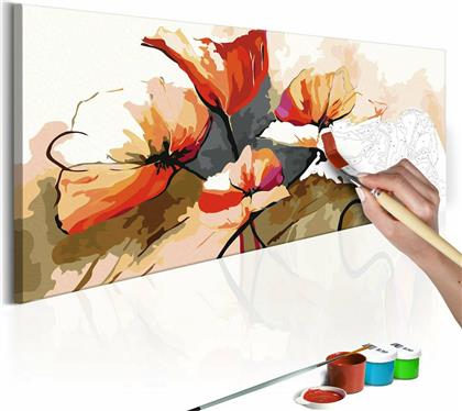 Πίνακας για να τον ζωγραφίζεις - Flowers - Delicate Poppies 100x40 - Διαστάσεις (εκατ)Μήκος: 100 Ύψος: 40 από το Polihome