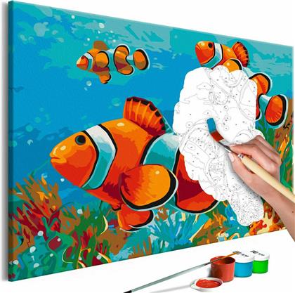 Πίνακας για να τον ζωγραφίζεις - Gold Fishes 60x40 - Διαστάσεις (εκατ)Μήκος: 60 Ύψος: 40