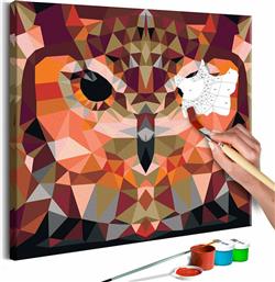 Πίνακας για να τον ζωγραφίζεις - Owl (Geometrical) 40x40 - Διαστάσεις (εκατ)Μήκος: 40 Ύψος: 40