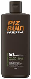 Piz Buin Moisturising Αδιάβροχη Αντηλιακή Λοσιόν για το Σώμα SPF50 200ml από το e-Fresh