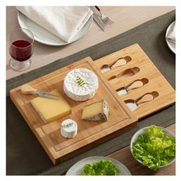 Πλατώ Σερβιρίσματος Τυριών Ξύλινο 30x30x3.6εκ. 5τμχ από το Spitishop