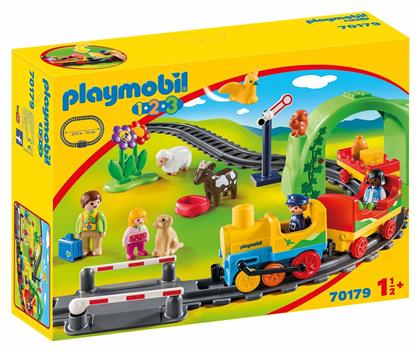 Playmobil 123 Σετ Τρένου με Ζωάκια και Επιβάτες για 1.5+ ετών από το e-shop