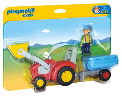 Playmobil 123 Τρακτέρ με ρυμουλκούμενο για 1.5+ ετών