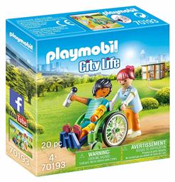 Playmobil City Life Patient in Wheelchair για 4+ ετών