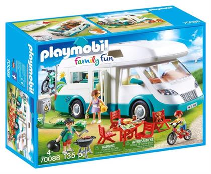 Playmobil Family Fun Αυτοκινούμενο Οικογενειακό Τροχόσπιτο για 4+ ετών από το Moustakas Toys