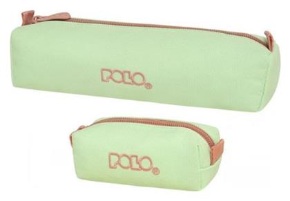 Polo Wallet Dos Pistachio Pink Κασετίνα Βαρελάκι με 1 Θήκη Πράσινη