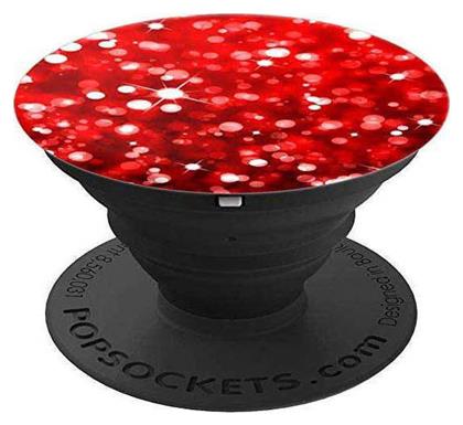 PopSockets PopGrip Swappable Κινητού Glitter Red