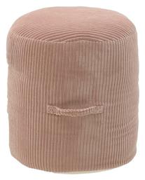 Πουφ Σκαμπό Βελούδινο Πορτοκαλί 45x45x45cm