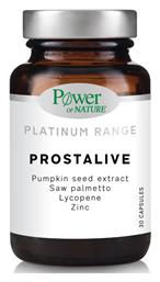 Power Of Nature Platinum Range Prostalive Συμπλήρωμα για την Υγεία του Προστάτη 30 κάψουλες