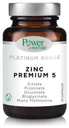 Power Of Nature Platinum Range Zinc Premium 5 30 κάψουλες από το Pharm24