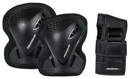 Powerslide PS One Σετ Προστατευτικών για Rollers Μαύρο