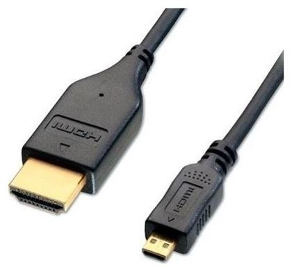 Powertech CAB-H008 HDMI 1.4 HDMI male - micro HDMI male 3m Μαύρο (CAB-H008) από το Public