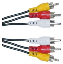 Powertech Cable 3x RCA male - 3x RCA male 3m (CAB-R005)