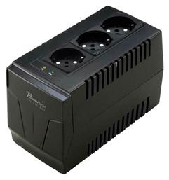 Powertech PT-AVR-1500 Compact Σταθεροποιητής Τάσης 1500VA με 3 Πρίζες Ρεύματος