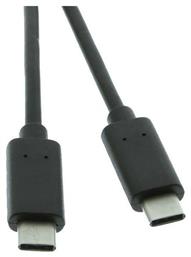 Powertech Regular USB 2.0 Cable USB-C male - USB-C male Μαύρο 1m (CAB-UC009) από το Public