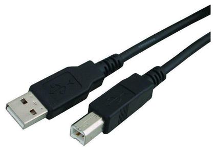 Powertech USB 2.0 Cable USB-A male - USB-B male Μαύρο 1.5m (CAB-U016)