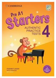 Pre A1 Starters 4 Student's Book Without Answers With Audio Authentic Practice Tests