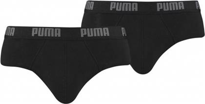 Puma Ανδρικά Σλιπ Μαύρα Μονόχρωμα 2Pack