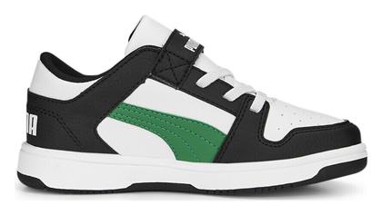 Puma Αθλητικά Παιδικά Παπούτσια Μπάσκετ Rebound Layup White / Black / Green