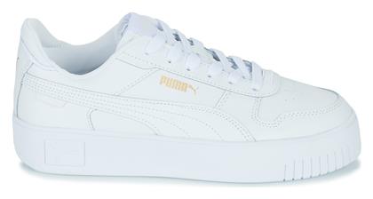 Puma Carina Γυναικεία Flatforms Sneakers Λευκά