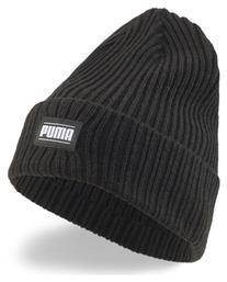 Puma Classic Beanie Ανδρικός Σκούφος με Rib Πλέξη σε Μαύρο χρώμα από το MybrandShoes