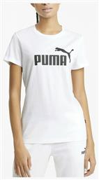 Puma Essential Γυναικείο Αθλητικό T-shirt Λευκό