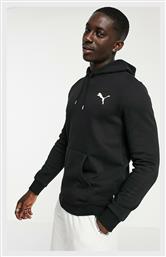 Puma Essentials Ανδρικό Φούτερ με Κουκούλα και Τσέπες Fleece Μαύρο