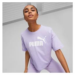 Puma Essentials Κοντομάνικο Crop Top Vivid Violet