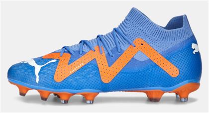 Puma Future Pro FG/AG Χαμηλά Ποδοσφαιρικά Παπούτσια με Τάπες Blue Glimmer / White / Ultra Orange