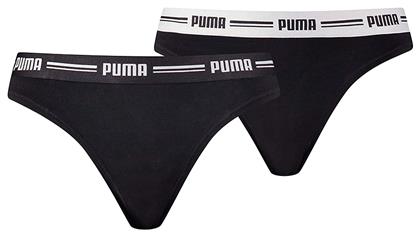 Puma Γυναικεία String 2Pack Μαύρα