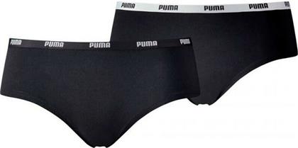 Puma Hipster 2Pack Γυναικεία Boxer 2Pack Μαύρα