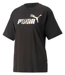 Puma Love Is Love Γυναικείο Αθλητικό T-shirt Μαύρο