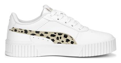 Puma Παιδικά Sneakers Carina 2.0 Animal για Κορίτσι Puma White / Granola / Puma Black / Puma Gold