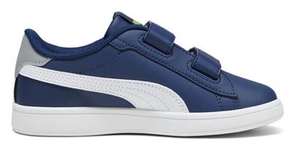 Puma Παιδικά Sneakers Smash 3.0 με Σκρατς Navy Μπλε από το Z-mall