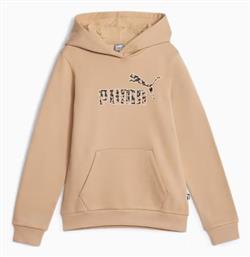 Puma Παιδικό Φούτερ με Κουκούλα Μπεζ HOODIE από το SportsFactory