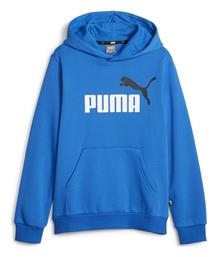 Puma Παιδικό Φούτερ με Κουκούλα Μπλε ESS 2