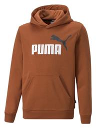 Puma Παιδικό Φούτερ με Κουκούλα και Τσέπες Καφέ από το Cosmossport