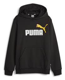 Puma Παιδικό Φούτερ με Κουκούλα και Τσέπες Μαύρο από το Z-mall